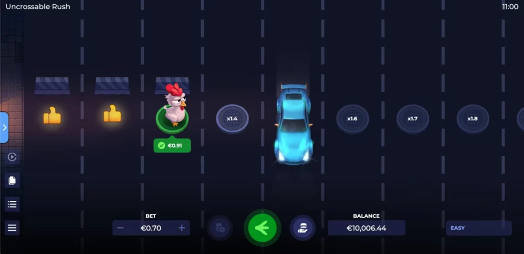 Jugabilidad del juego Uncrossable Rush
